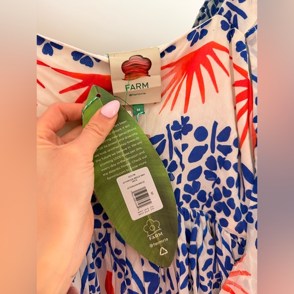 Farm Rio Afternoon Breeze Midi Dress - Picture 7 of 8